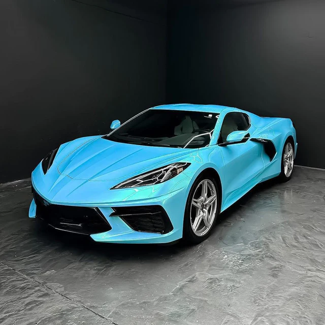 Caribbean Blue (RB09-HD) Vinyl Wrap - Image 3