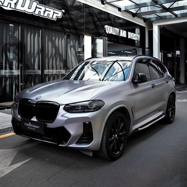 Charcoal Grey (ECH03) Vinyl Wrap on car