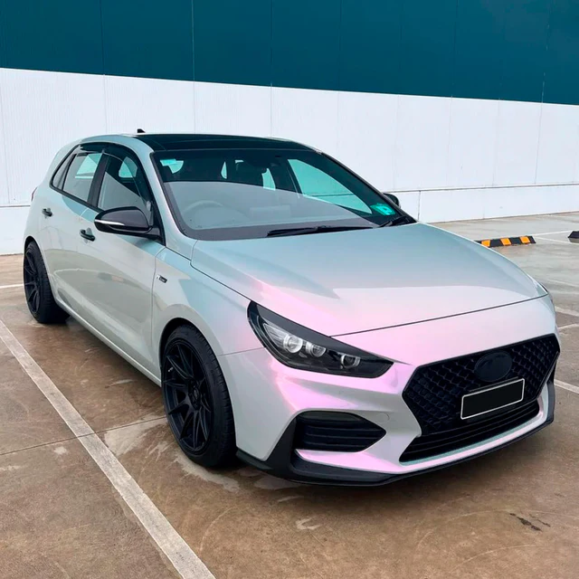 Gloss Silver Sunset (DS03-HD) Vinyl Wrap - Image 2