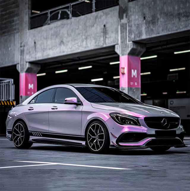 Gloss Silver Sunset (DS03-HD) Vinyl Wrap - Image 3