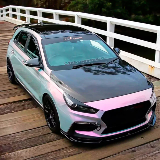 Gloss Silver Sunset (DS03-HD) Vinyl Wrap - Image 4