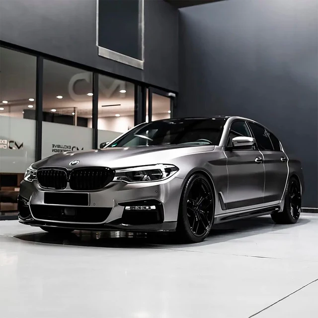 Gunsmoke Grey (ECH02) Vinyl Wrap on car