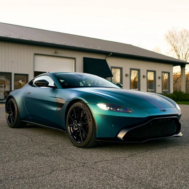 Jewel Green (SMT16) Vinyl Wrap on car