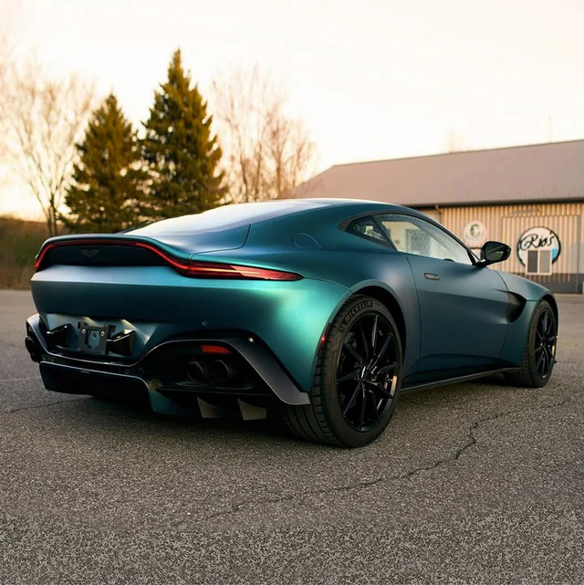 Jewel Green (SMT16) Vinyl Wrap on car