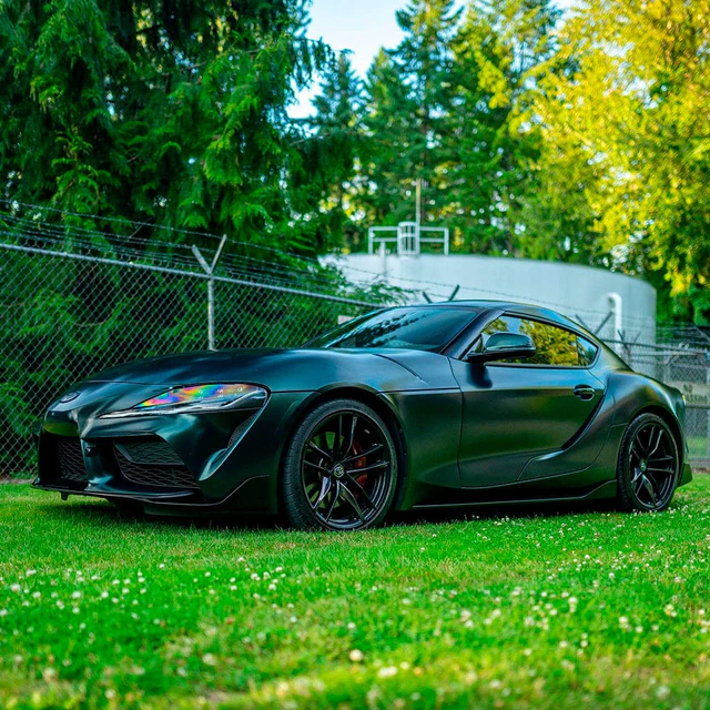 Matte Green Black Silk (HM07) Vinyl Wrap - Image 2