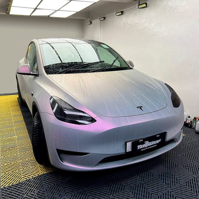 Matte Silver Sunset (DS03M) Vinyl Wrap - Image 3