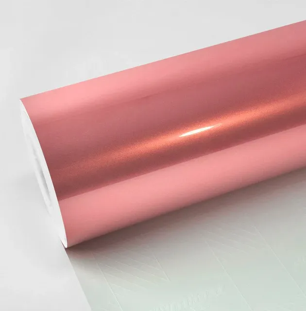 pink gold vinyl wrap