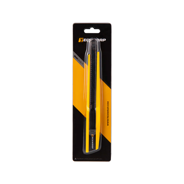 TeckWrap 9mm Utility Knife Multi-Pack TW-UK-04– Durable Cutting Knives for Wraps & DIY